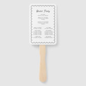 Minimalistisches und einfaches Grenzprogramm Fächer (Rückseite)