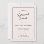 Minimalistisches und einfaches Jakobsessen Probe Einladung (Vorderseite)