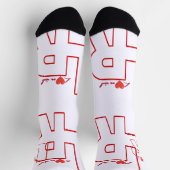 Minimalistisches und elegantes Design Socken (Oben)