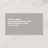 Minimalistisches und großes Angebot Visitenkarte (Rückseite)