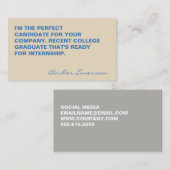 Minimalistisches und großes Angebot Visitenkarte (Vorne/Hinten)