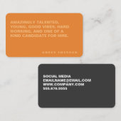 Minimalistisches und großes Angebot Visitenkarte (Vorne/Hinten)