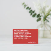 Minimalistisches und großes Angebot Visitenkarte (Stehend Vorderseite)