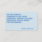 Minimalistisches und großes Angebot Visitenkarte (Vorderseite)