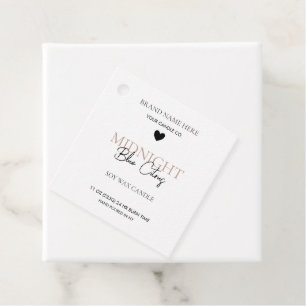 Minimalistisches und modernes Kerzen-Hängetag-Temp Geschenkanhänger