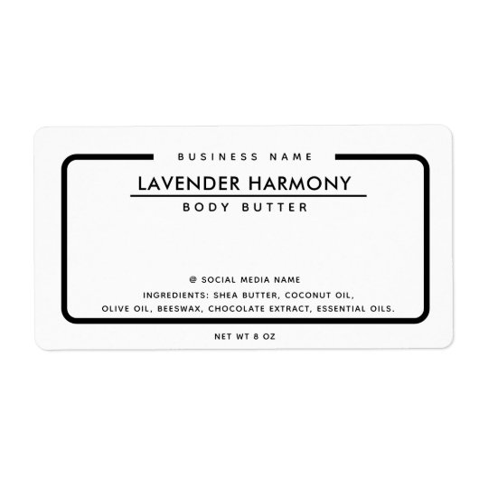 Minimalistisches und modernes Schwarz-weiße (Vorne)