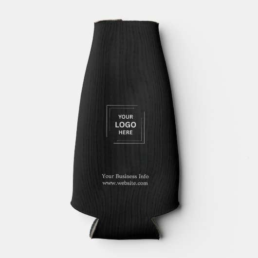 Minimalistisches Unternehmen für den Schwarzhandel Flaschenkühler (Vorderseite)