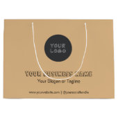 Minimalistisches Unternehmen - kein Minimum an Kun Große Geschenktüte (Vorderseite)