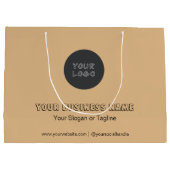 Minimalistisches Unternehmen - kein Minimum an Kun Große Geschenktüte (Rückseite)