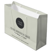 Minimalistisches Unternehmen - keine Mindest-Kunde Große Geschenktüte (Vorderseite Schrägansicht)
