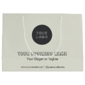 Minimalistisches Unternehmen - keine Mindest-Kunde Große Geschenktüte (Rückseite)