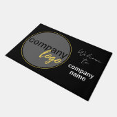 MINIMALISTISCHES UNTERNEHMEN LOGO WICOME GREETING FUßMATTE (Schrägansicht)