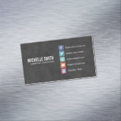 Minimalistisches Unternehmen Magnetische Visitenkarte (Beispiel)