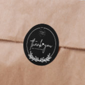 Minimalistisches Unternehmen mit eigenem Logo Runder Aufkleber