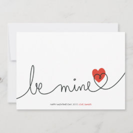 Minimalistisches Valentine ist meine moderne Kunde Feiertagskarte