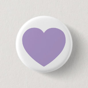 Minimalistisches Valentine Lila Herz Button