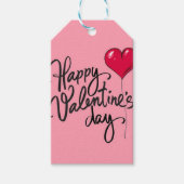 Minimalistisches Valentingeschenk Geschenkanhänger (Vorderseite)