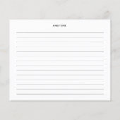 Minimalistisches Veganes Rezept, einfache Rezept-K (Rückseite)