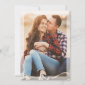 Minimalistisches Vellum Einfaches Foto | QR-Code-W Save The Date (Vorderseite)