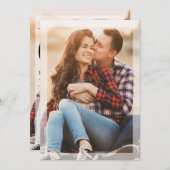 Minimalistisches Vellum Einfaches Foto | QR-Code-W Save The Date (Vorne/Hinten)