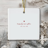 Minimalistisches Verheiratetes Foto Keramikornament