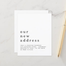 Minimalistisches Verschieben neuer Adressdaten