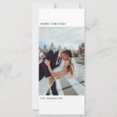 "Minimalistisches Vertikales Weihnachtsgeschenk Fo (Vorderseite)