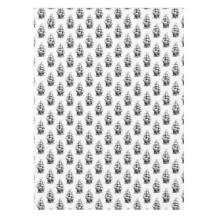 Minimalistisches Vintage-Segelschiff-Musterdesign Tischdecke