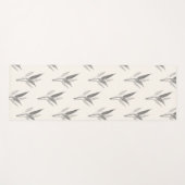 Minimalistisches Vintages botanisches Boho-Naturde Yogamatte (Vorderseite (Horizontal))