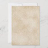 Minimalistisches Vintages Schweinebarbe Party Einladung (Rückseite)