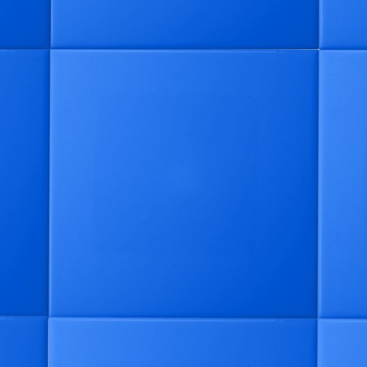 Minimalistisches Vollfarbenstrahlblau Fliese