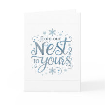 Minimalistisches "Von unserem Nest zu Ihrem" Weihn