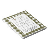 Minimalistisches Wald-Bingo-Spiel Notizblock (angewinkelt)