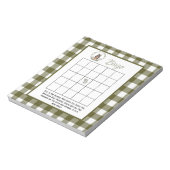 Minimalistisches Wald-Bingo-Spiel Notizblock (Rotiert)