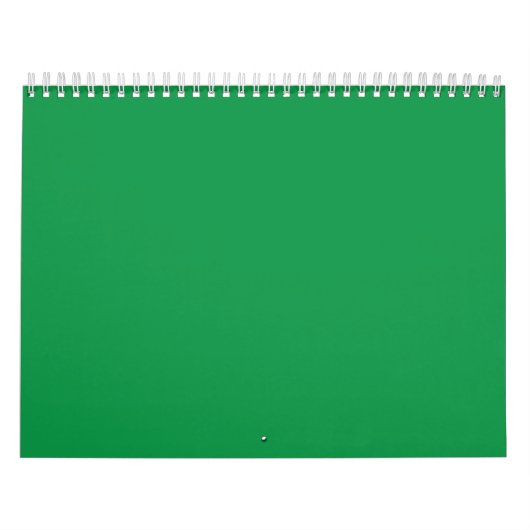 Minimalistisches Waldgrün-Design in Solidfarbe Kalender (Titelbild)