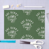 Minimalistisches Waldgrün Ein glücklicher Camper Seidenpapier (Handwerk)