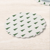 Minimalistisches Waldgrün, rustikale Pinienwälder Untersetzer (angewinkelt)