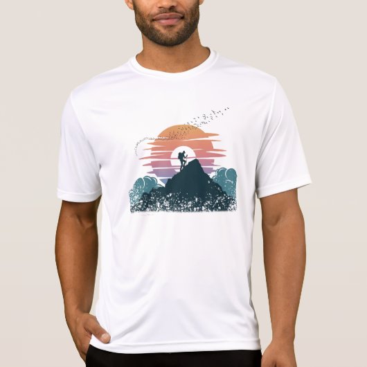 Minimalistisches Wandererlebnis | Sonnenuntergang T-Shirt (Vorderseite)