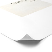 Minimalistisches Wandposter Poster (Ecke)