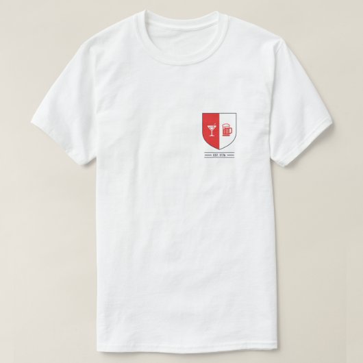 Minimalistisches Wappen T-Shirt (Design vorne)