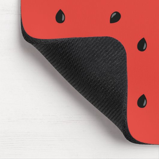 Minimalistisches Wassermelone-Samen-Muster Mousepad (Ecke)