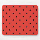 Minimalistisches Wassermelone-Samen-Muster Mousepad (Vorne)