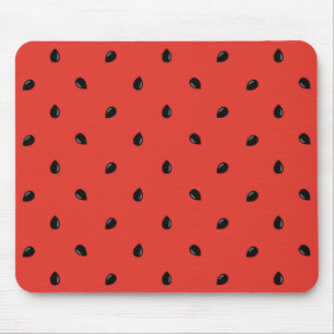 Minimalistisches Wassermelone-Samen-Muster Mousepad