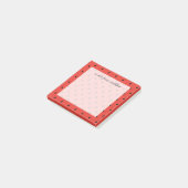 Minimalistisches Wassermelone-Samen-Muster Post-it Klebezettel (angewinkelt)
