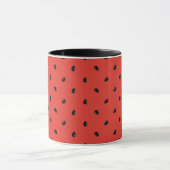 Minimalistisches Wassermelone-Samen-Muster Tasse (Zentrum)
