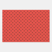 Minimalistisches Wassermelone-Seedattern Geschenkpapier Set (Vorderseite 3)