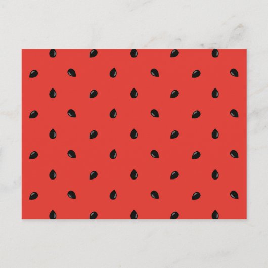 Minimalistisches Wassermelone-Seedattern Postkarte (Vorderseite)
