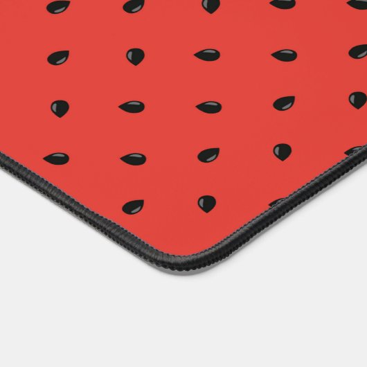 Minimalistisches Wassermelone-Seedattern Schreibtischunterlage (Ecke)