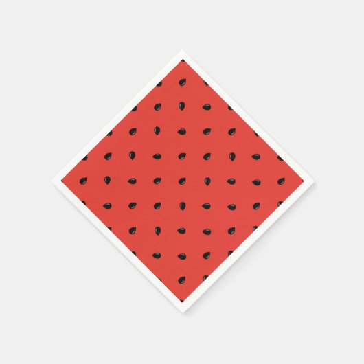 Minimalistisches Wassermelone-Seedattern Serviette (Ecke)