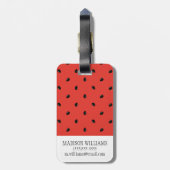 Minimalistisches Wassermelonenmuster Gepäckanhänger (Rückseite vertikal)
